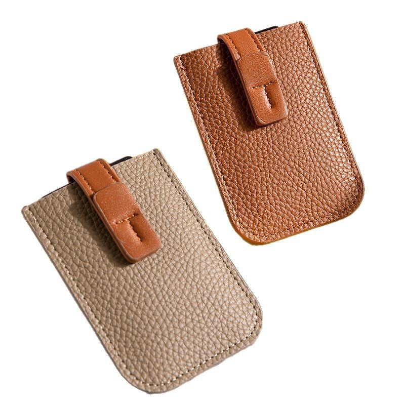 Minimalist RFID-Blocking Leather Card Holder Stornfield