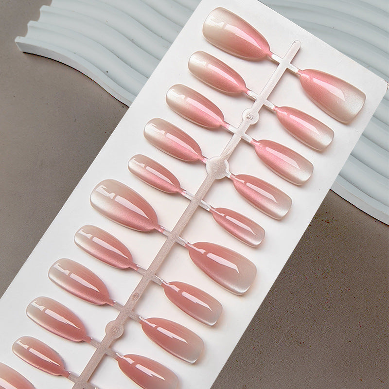 Elegant Artificial Fingernails In Gentle Ombre Look Stornfield
