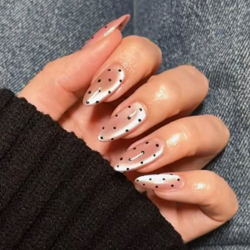 Elegant Nail Designs with Polka Dot Pattern Stornfield