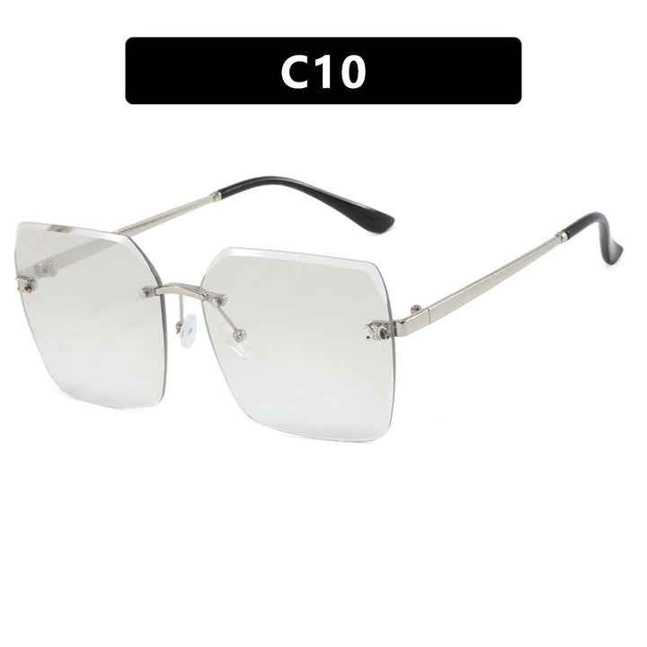 Women's square sunglasses in modern design with delicate metal frame Stornfield