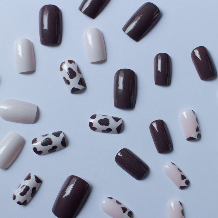 Artistic Cow Print Nail Art Kit