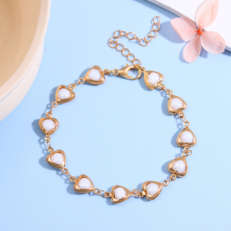 Heart-Shaped Link Anklet Stornfield