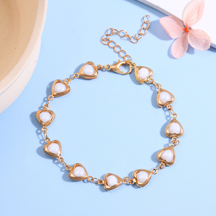 Heart-Shaped Link Anklet Stornfield