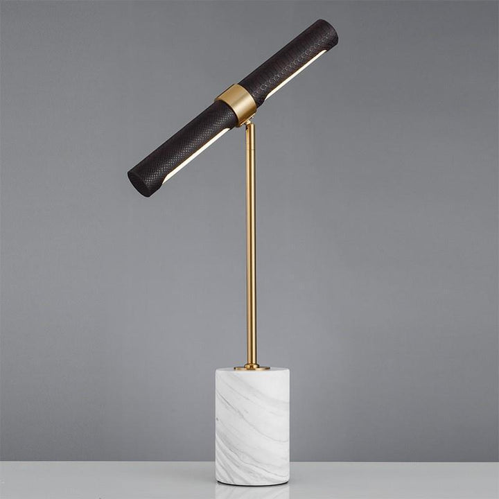 Modern Marble and Brass Floor Lamp
