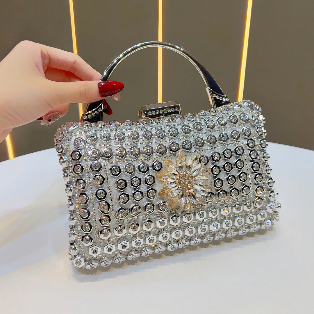 Gem-Accented Evening Handbag