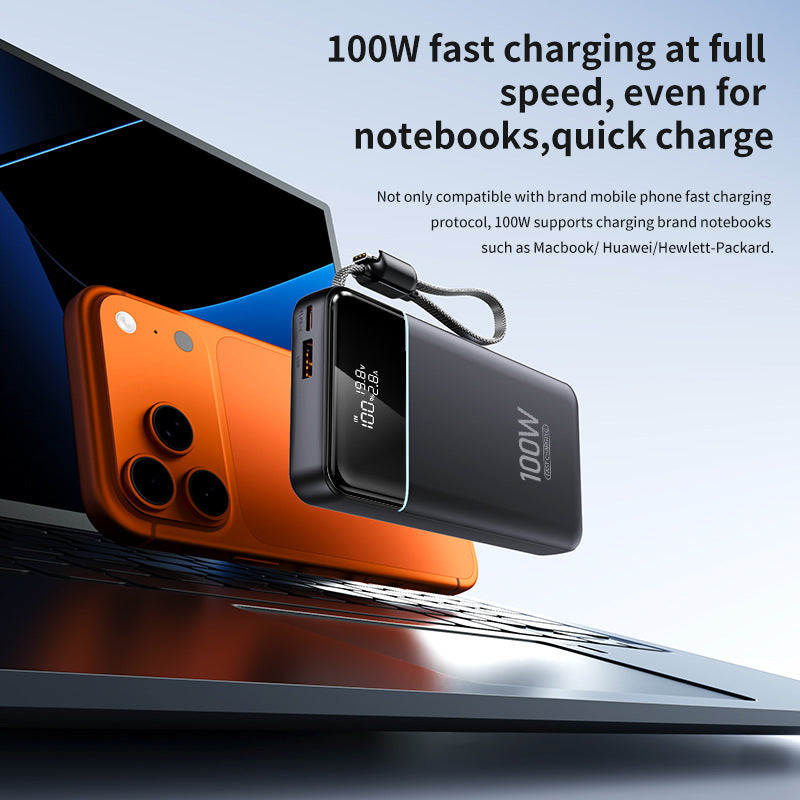 Powerful power bank with Intelligent Usb-C fast charging and digital charge level indicator Stornfield