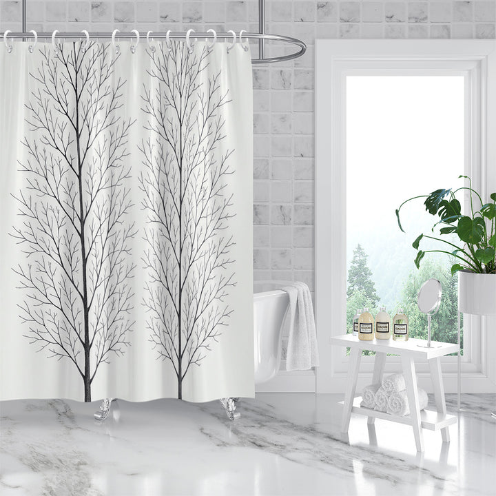 Artistic Tree Design Shower Curtain Stornfield