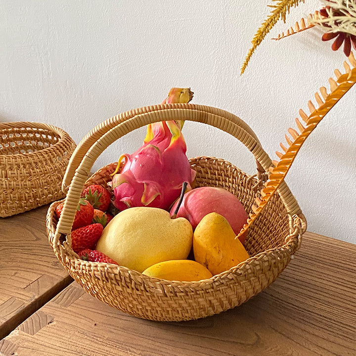 Women's Handwoven Shopping Basket Stornfield