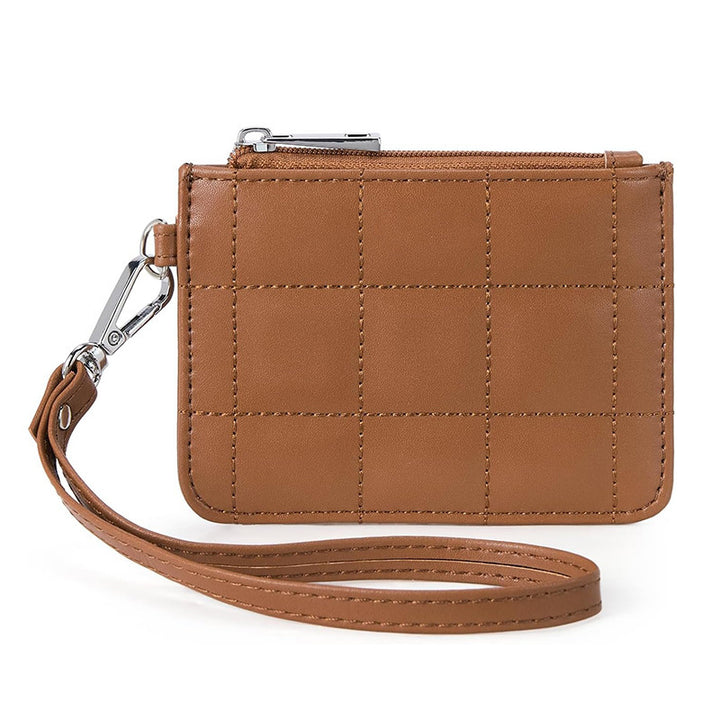 Elegant and Compact Wallet with Zipper and Wrist Strap Stornfield
