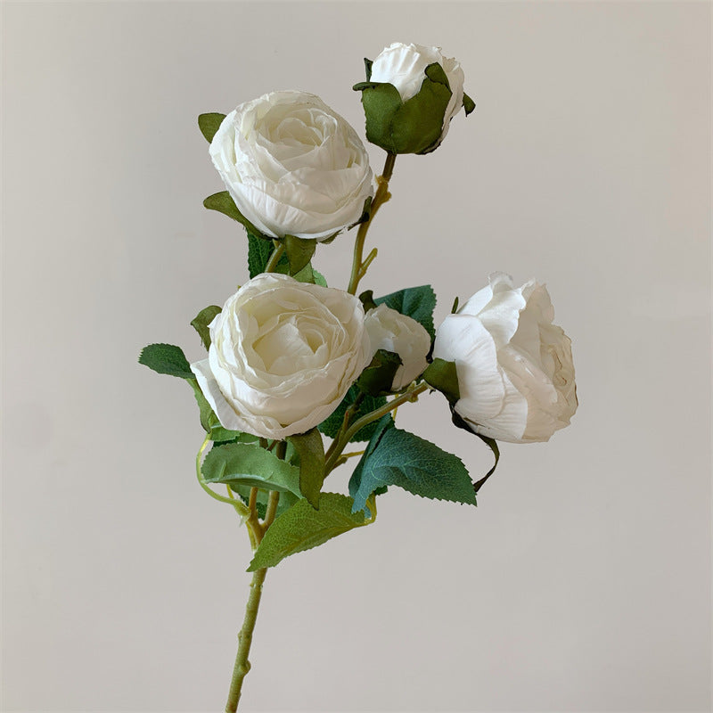 Faux Floral Rose Stem