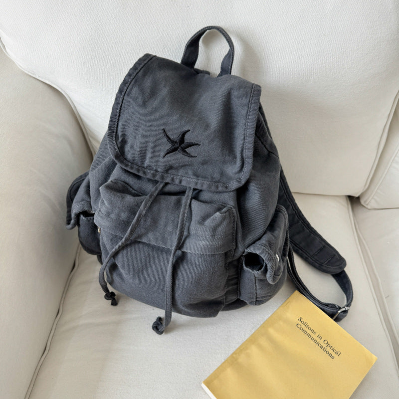 Casual Canvas Drawstring Backpack