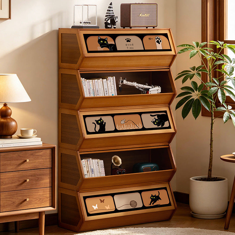 Storage unit with retractable front and friendly design Stornfield