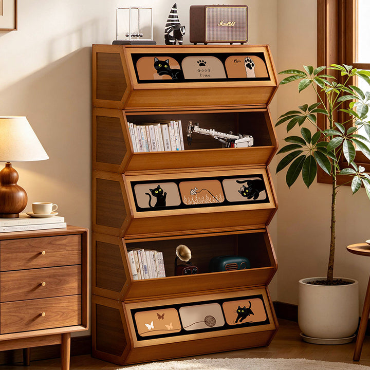 Storage unit with retractable front and friendly design Stornfield