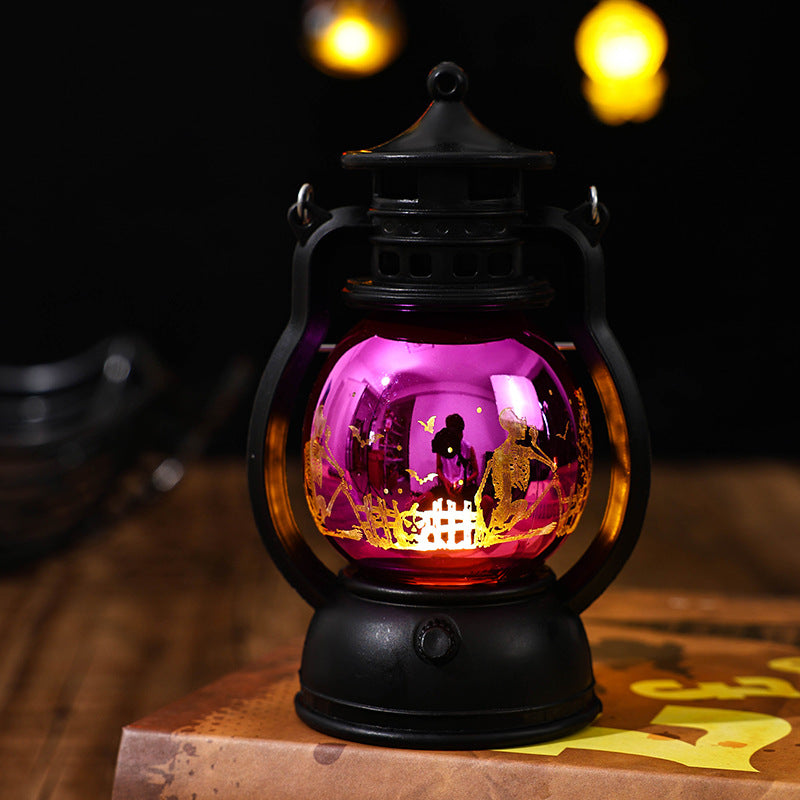 Nostalgic Lantern with Christmas Scenes Stornfield