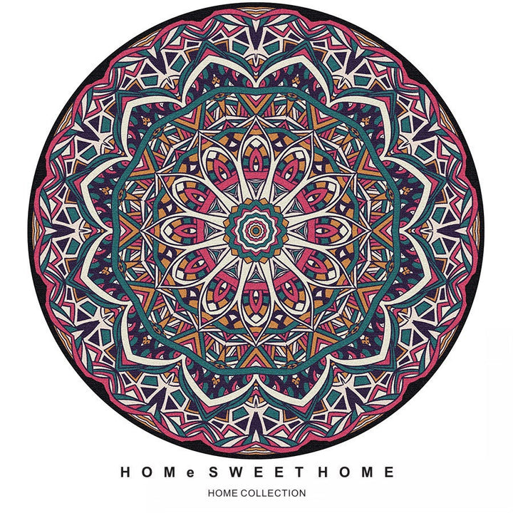 Vintage-Inspired Round Rug