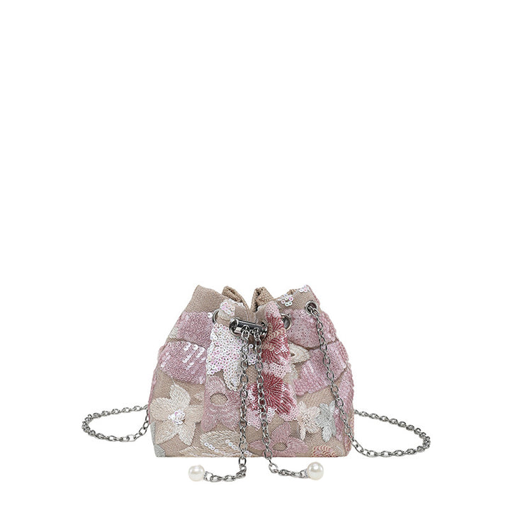 WoStylish Sequin Drawstring Clutch Purse Stornfield