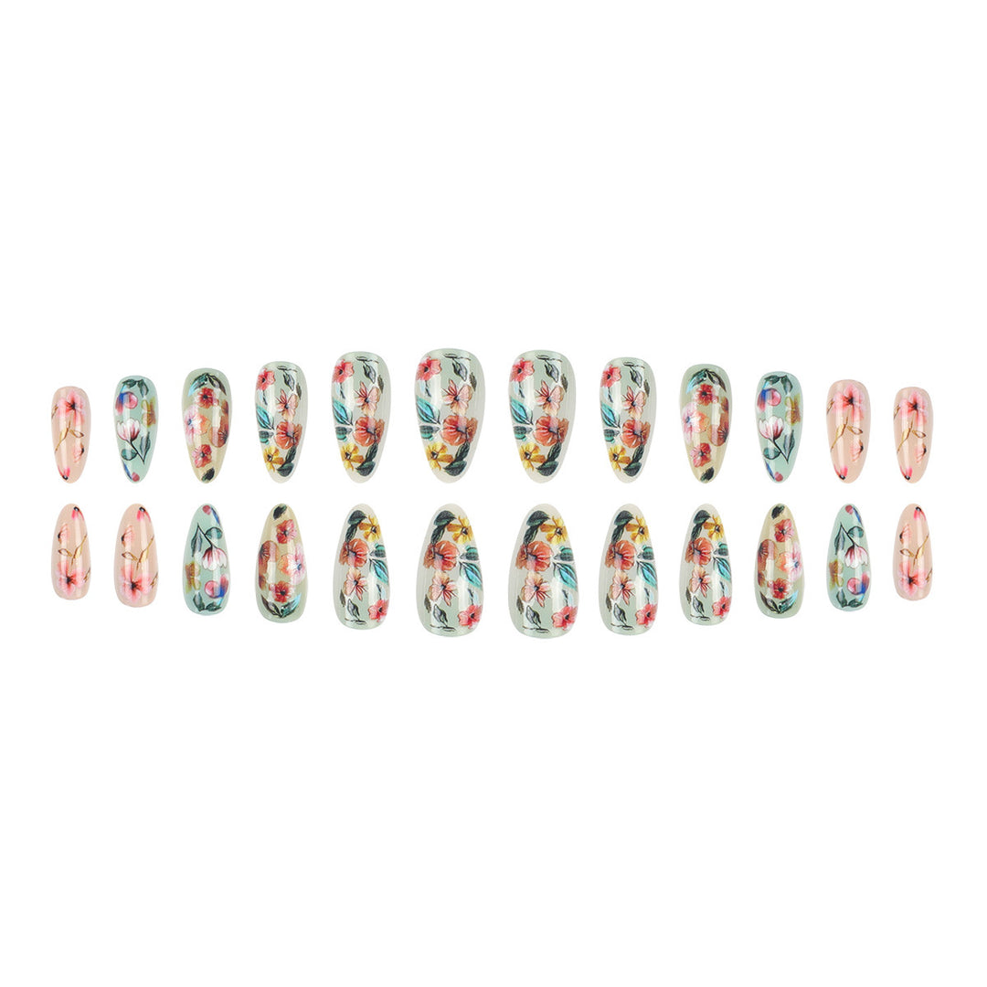 Floral Stiletto Press-On Nails Stornfield