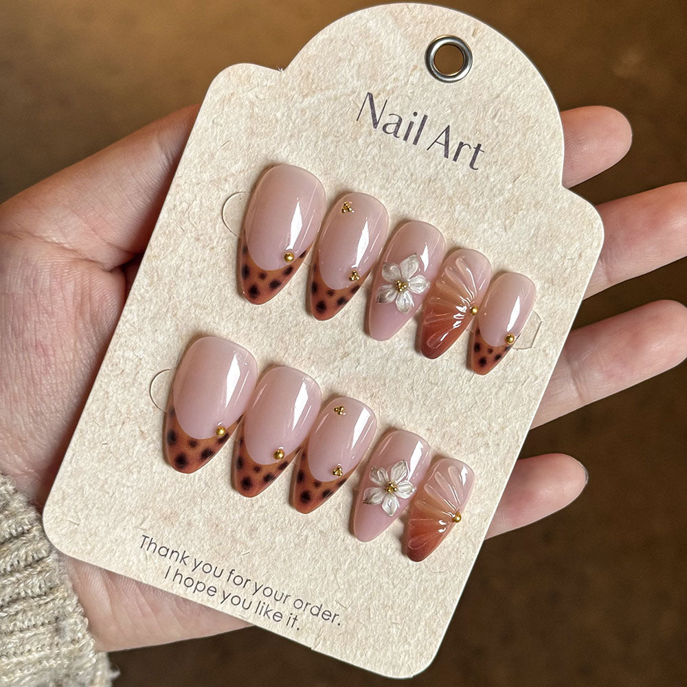 Decorative Floral Press-On Nail Set Stornfield 1787294358