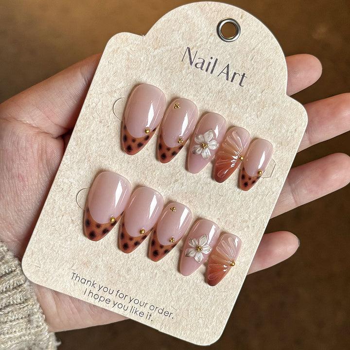 Decorative Floral Press-On Nail Set Stornfield 1787294358
