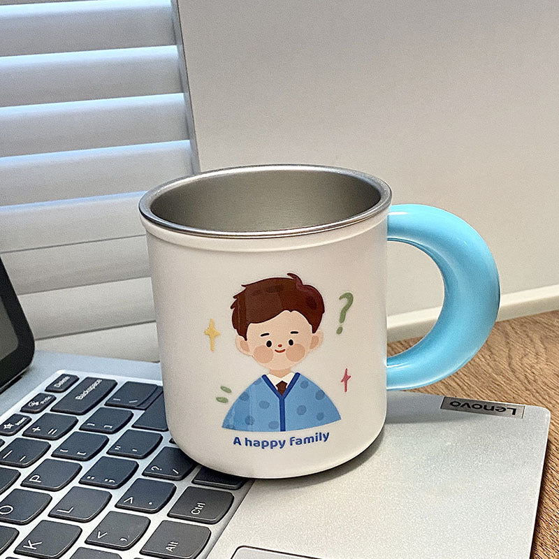 Stainless steel mug with funny family motif Stornfield