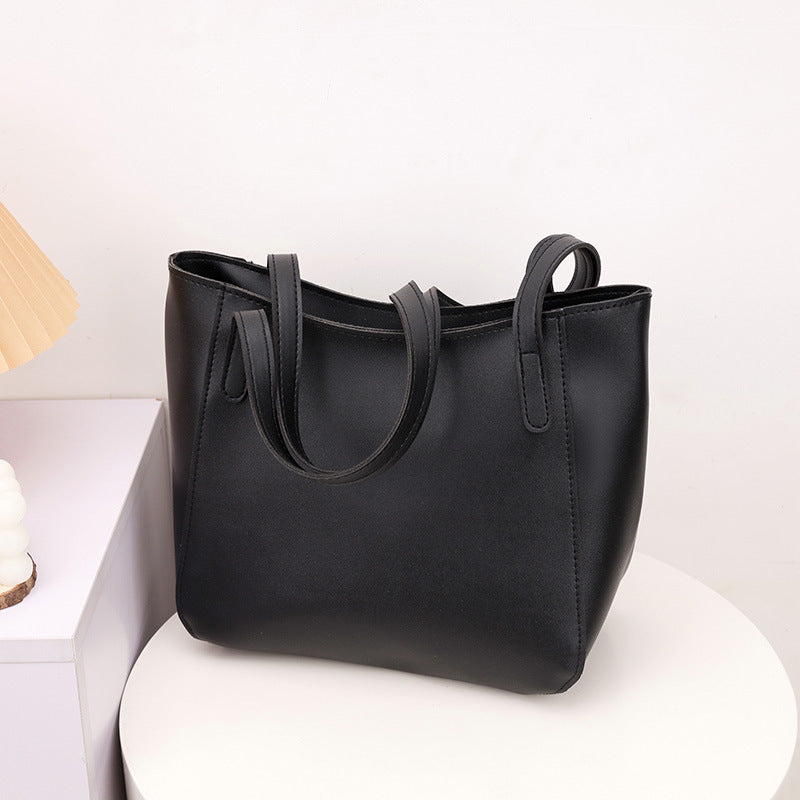 Minimalist Faux Leather Tote Bag