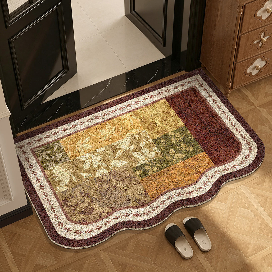 Decorative Floral Patterned Entrance Mat