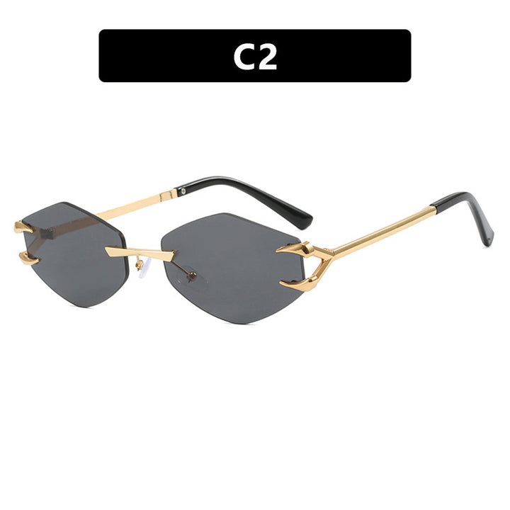 Women's geometric designer sunglasses with outstanding metal frame Stornfield
