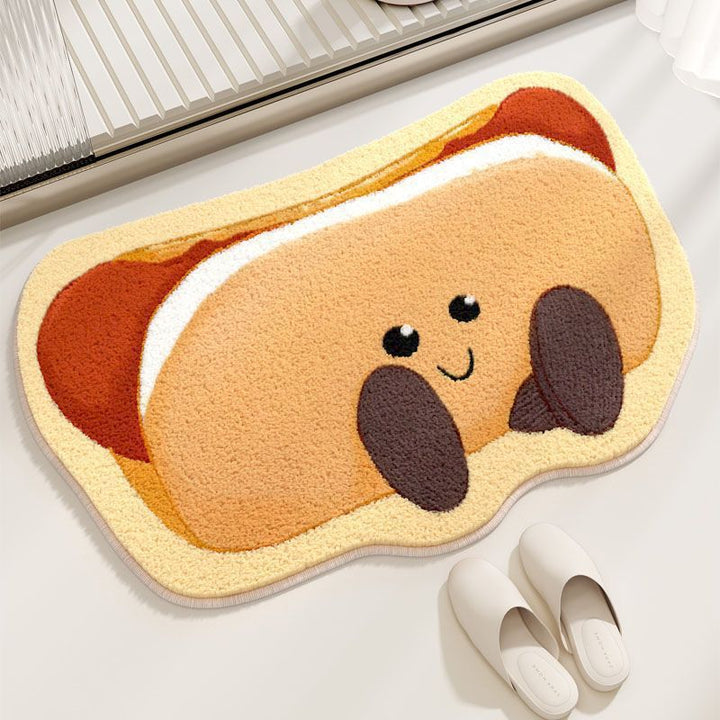 Cute Taco-Themed Bath Mat