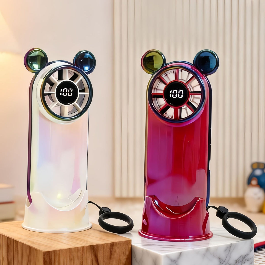 Women Portable Mini Fan with LCD Display Stornfield