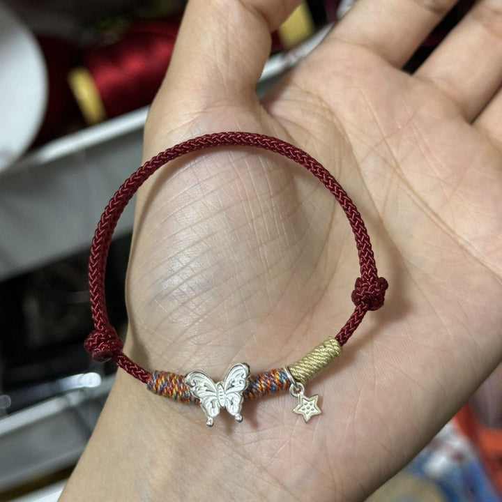 Butterfly Charm Macrame Bracelet Stornfield