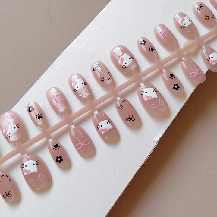 Kawaii Art Fake Nails In Playful Design Stornfield