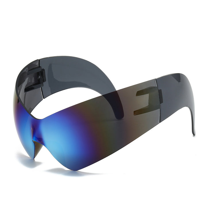 Futuristic Oversized Shield Sunglasses Stornfield