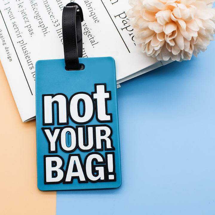 Unisex Luggage Tag with Humorous Saying Bowlift