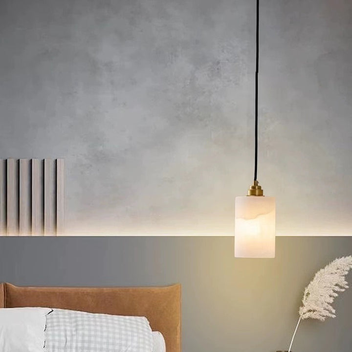 Modern Alabaster Pendant Light