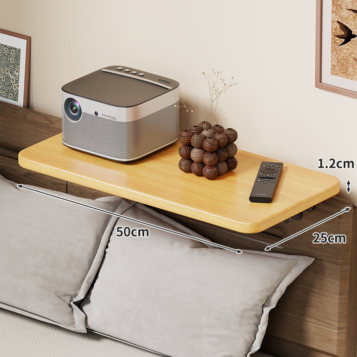 Slim Wall-Mounted Floating Bedside Shelf with Concealed Brackets