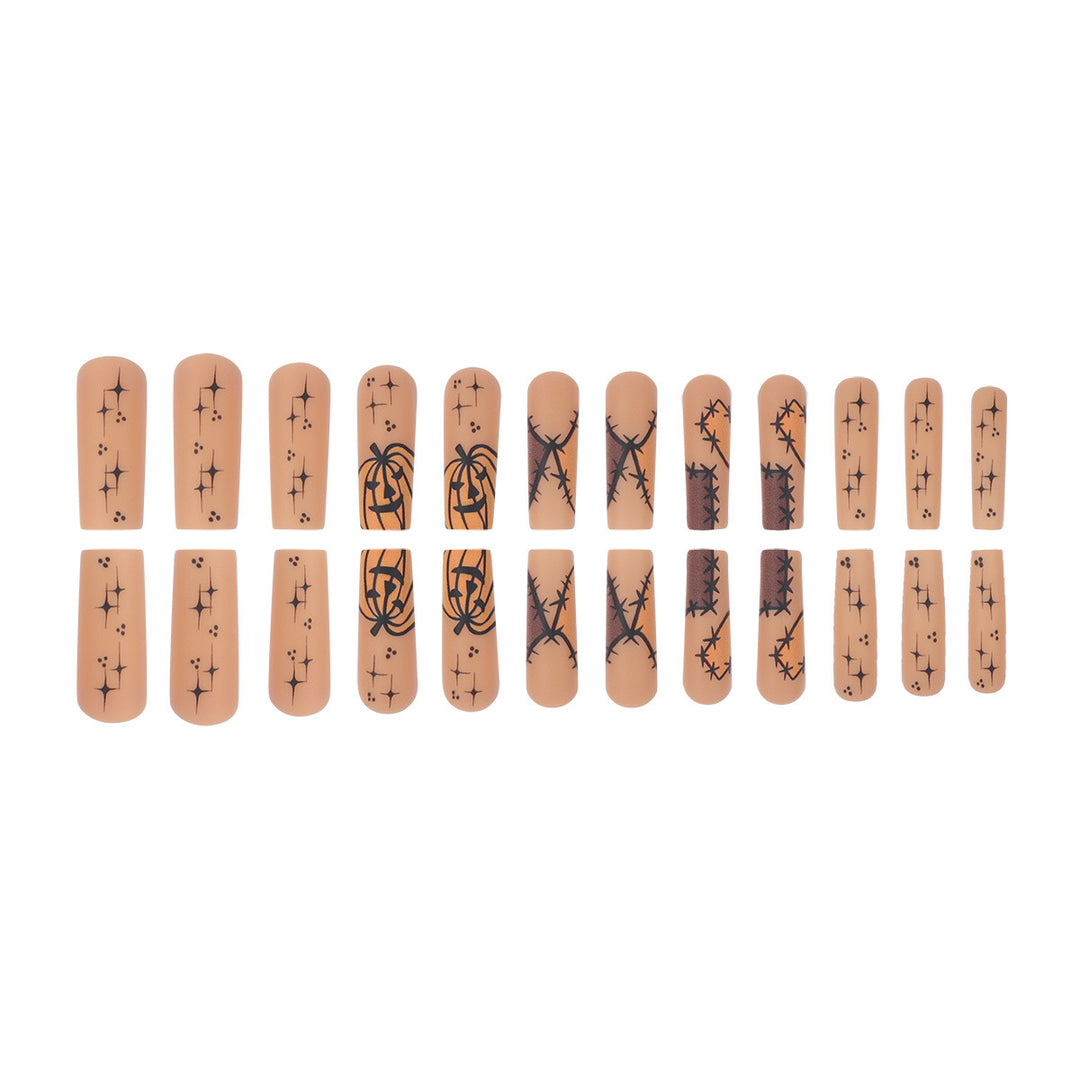 Thematic Long Stiletto Press-On Nails Stornfield