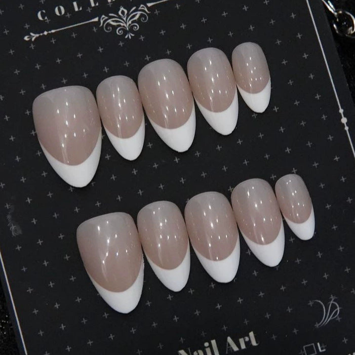 Elegant French Tip Press-On Nails