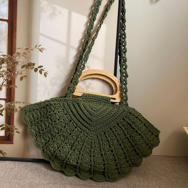 Hand-knotted Shoulder Bag Made of Cotton Stornfield