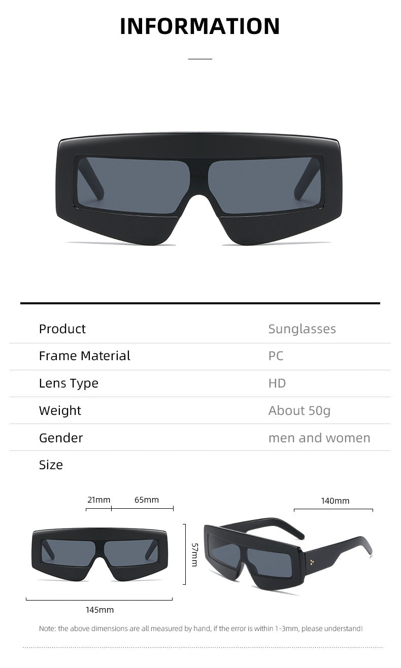 Women futuristic sunglasses in chunky design Stornfield