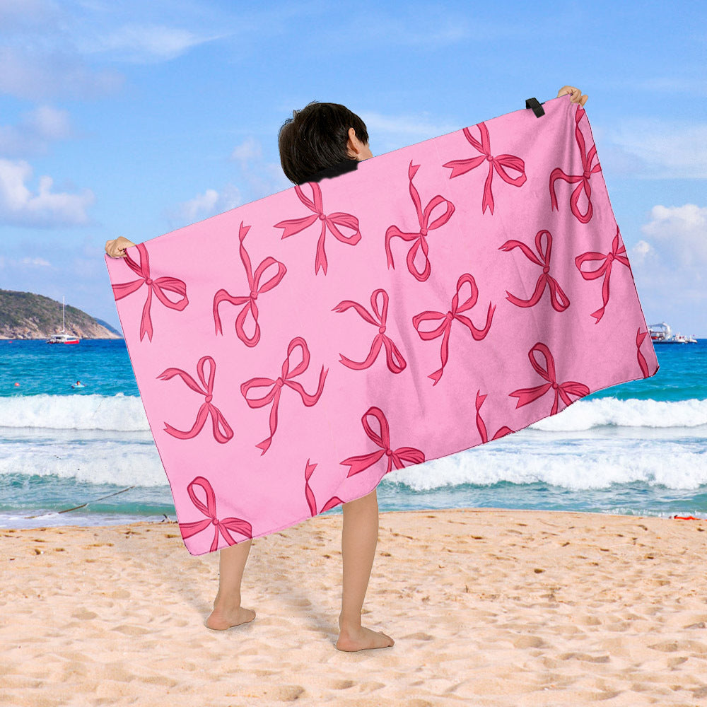 Beach blanket with colorful cupcake design Stornfield