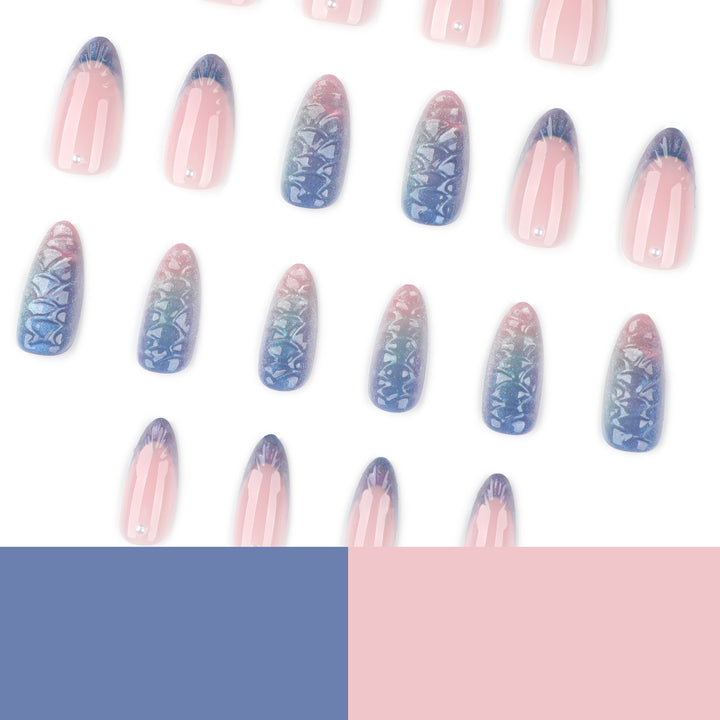 Artful nail extensions with shimmering play of colors and glamorous accents Stornfield