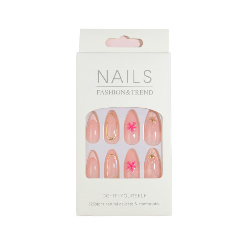 Elegant Floral Design Press-On Nails Set Stornfield