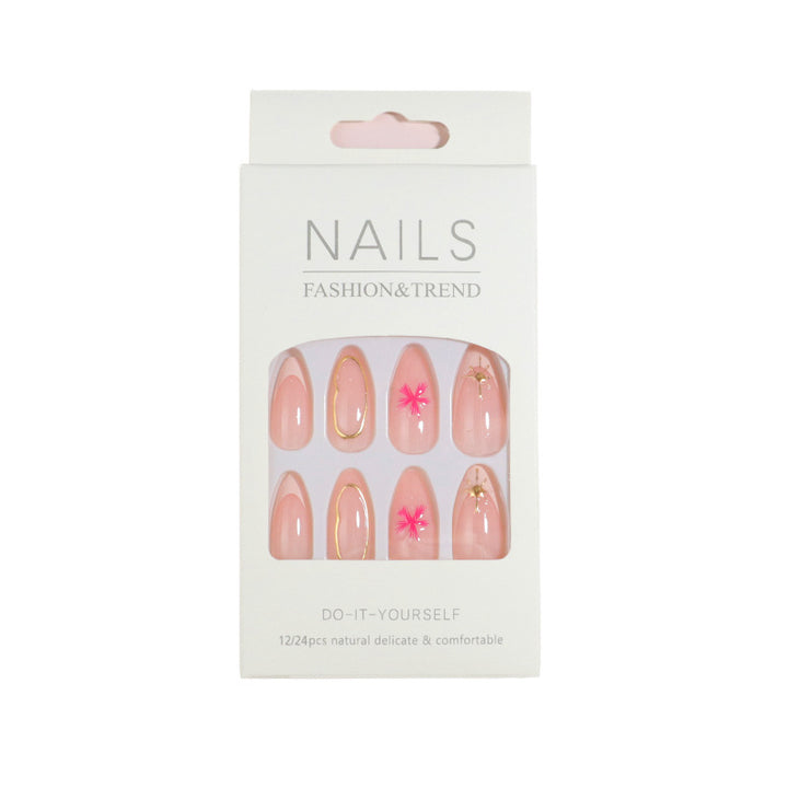 Elegant Floral Design Press-On Nails Set Stornfield