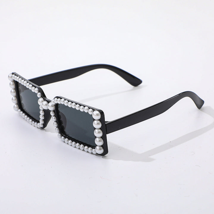 Pearl-Embellished Retro Sunglasses Stornfield