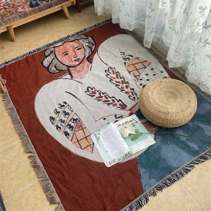 Artistic Patterned Throw Blanket
