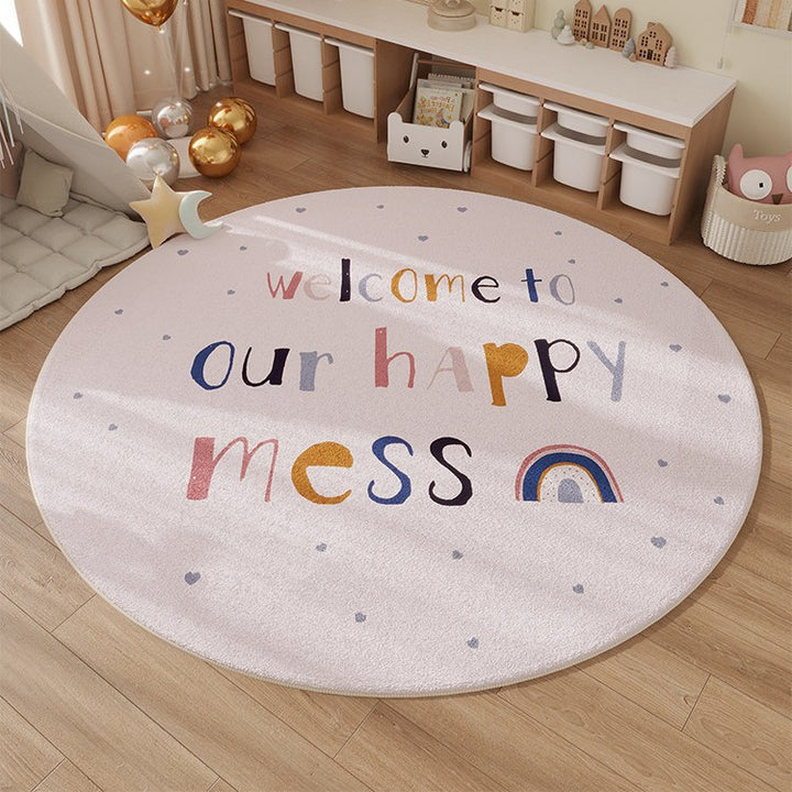 Alphabet-Themed Educational Area Rug for Kids