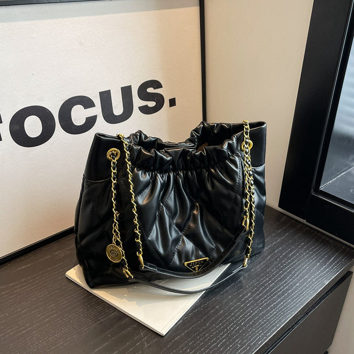 Quilted Chain-Handle Shoulder Bag Stornfield
