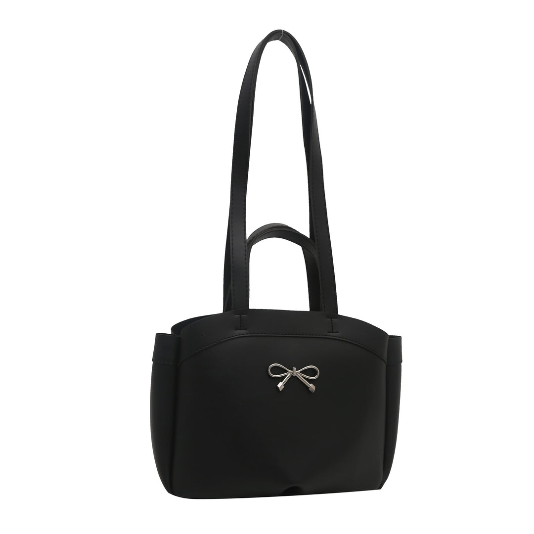 Elegant Bow Accent Handheld Tote Bag Stornfield