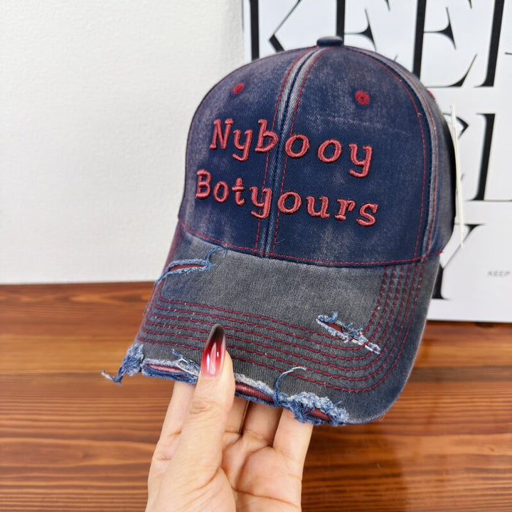 Women's Distressed Adjustable Baseball Cap Stornfield