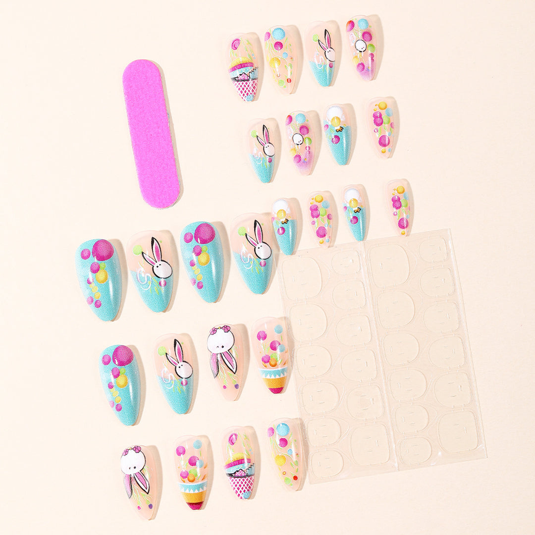 Decorative Easter-Themed Nail Art Extensions Stornfield